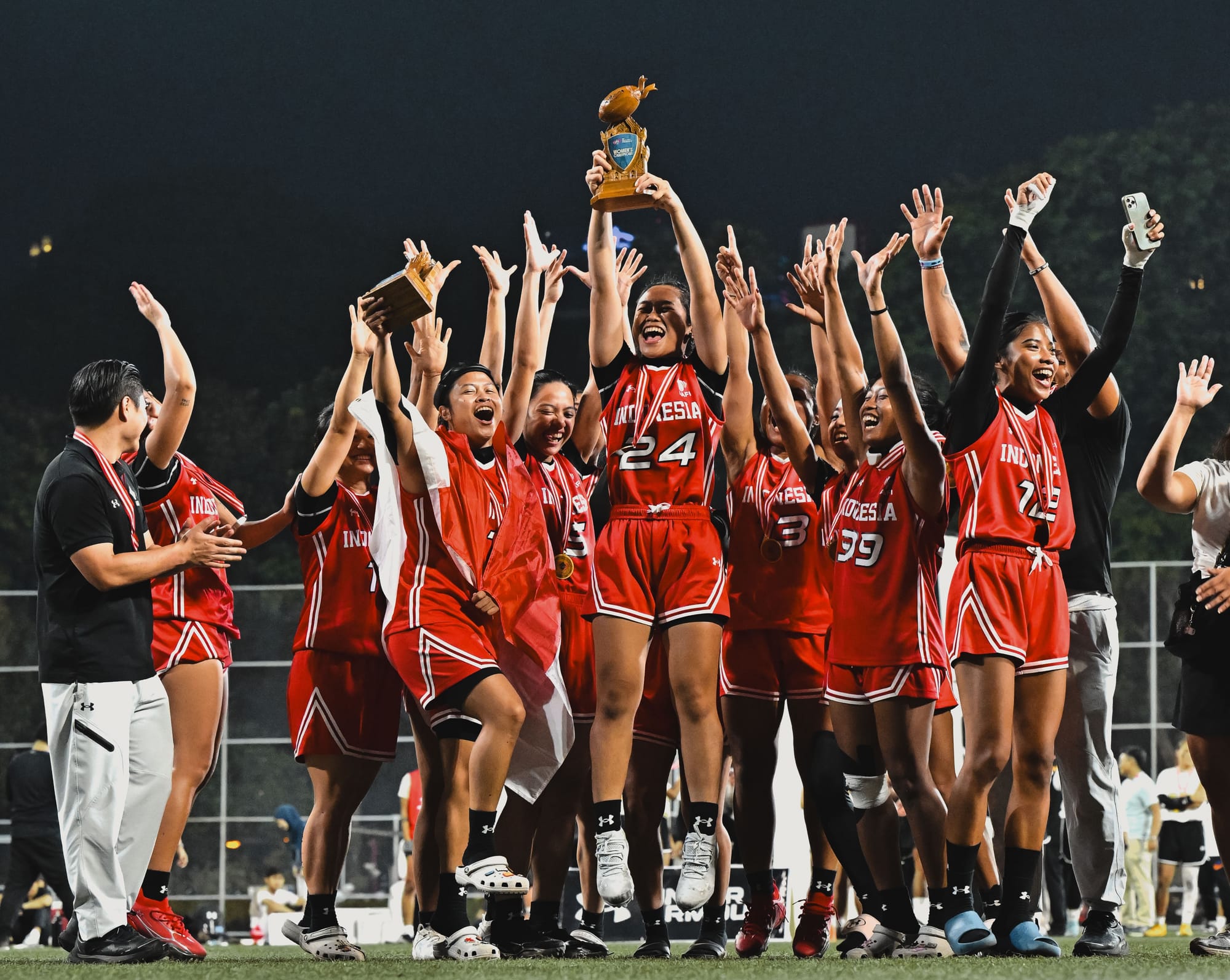 Timnas Putri Juara SEA Flag Football Championship 2026, Timnas Putra Runner-up